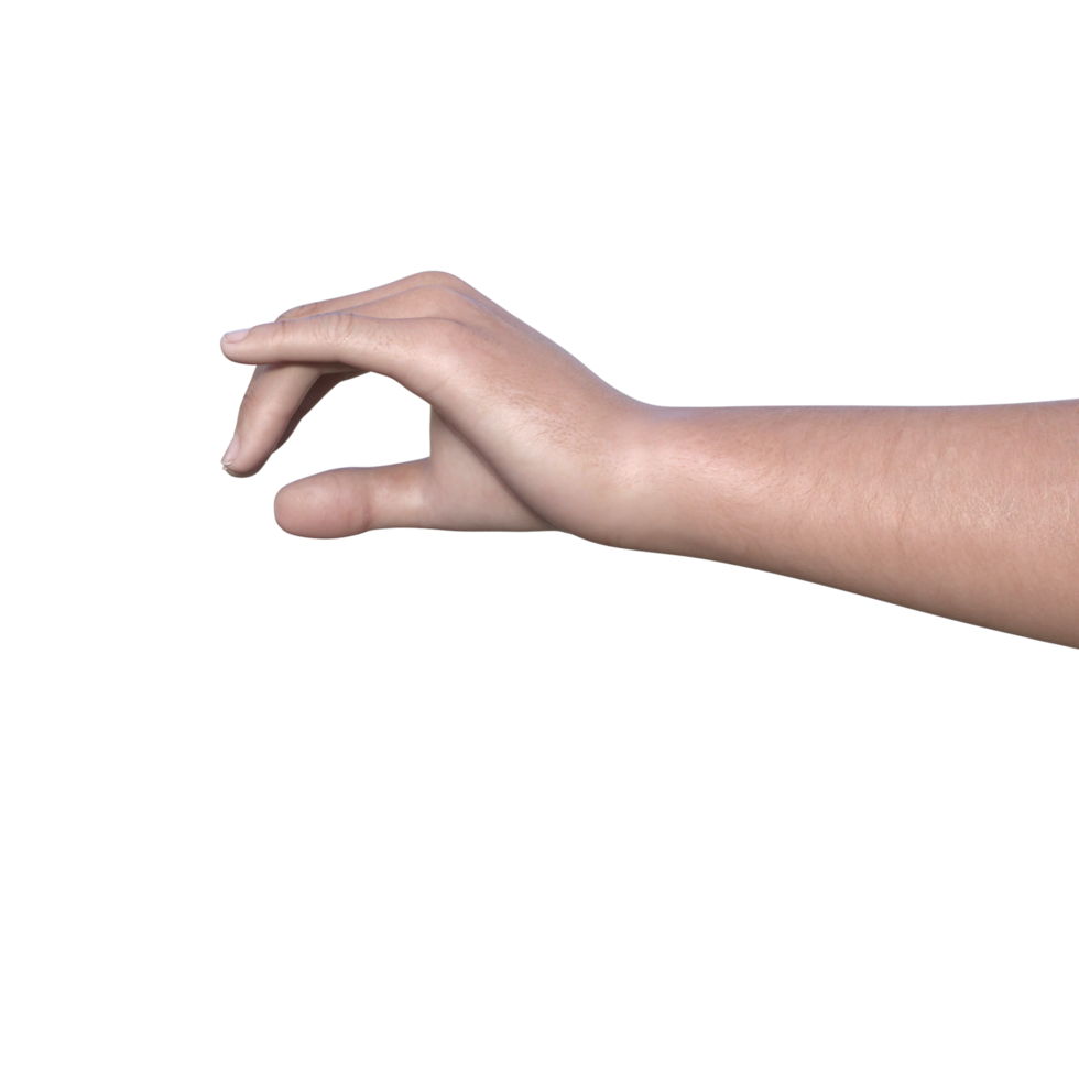 hands pose gesture 3d rendering png