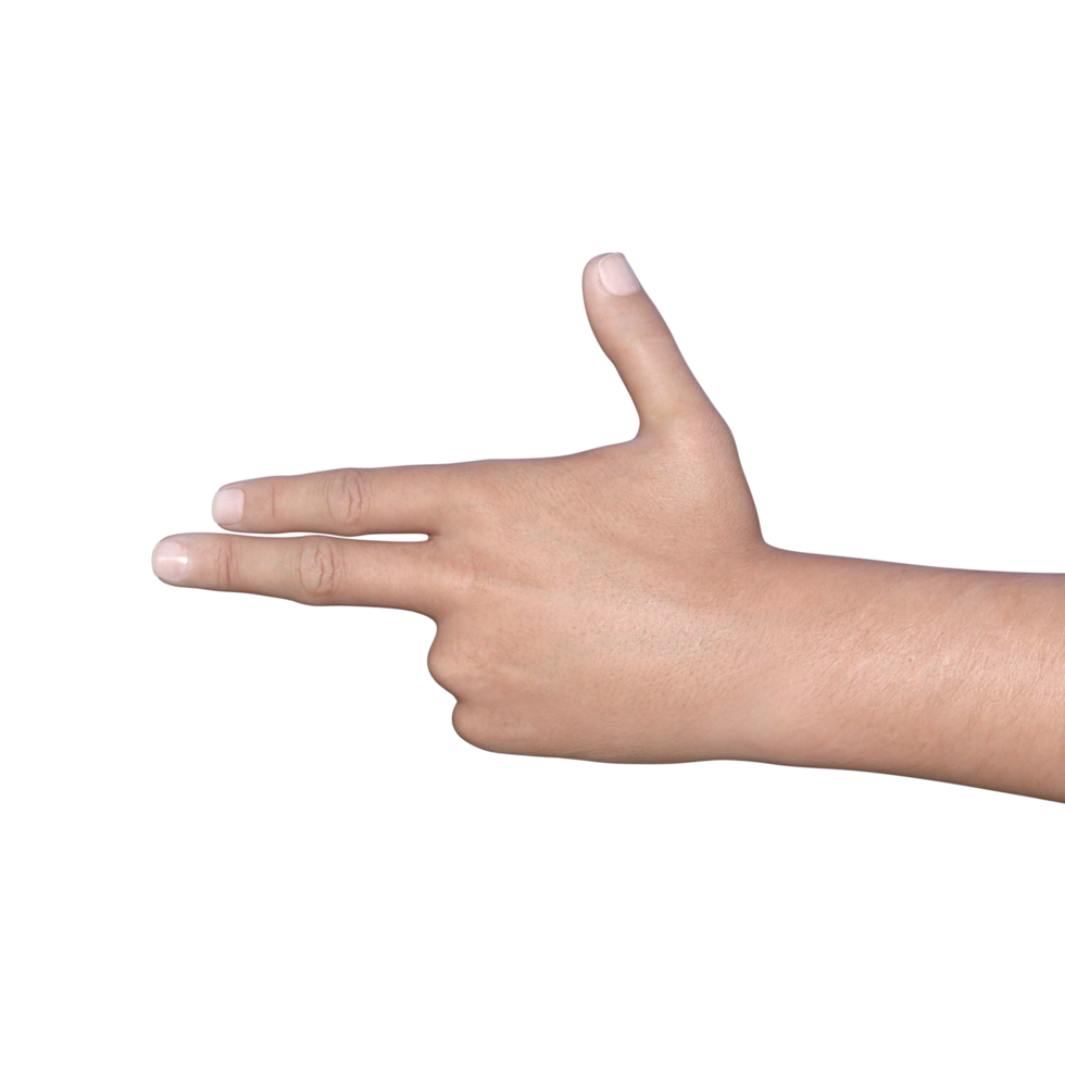 hands pose gesture 3d rendering png