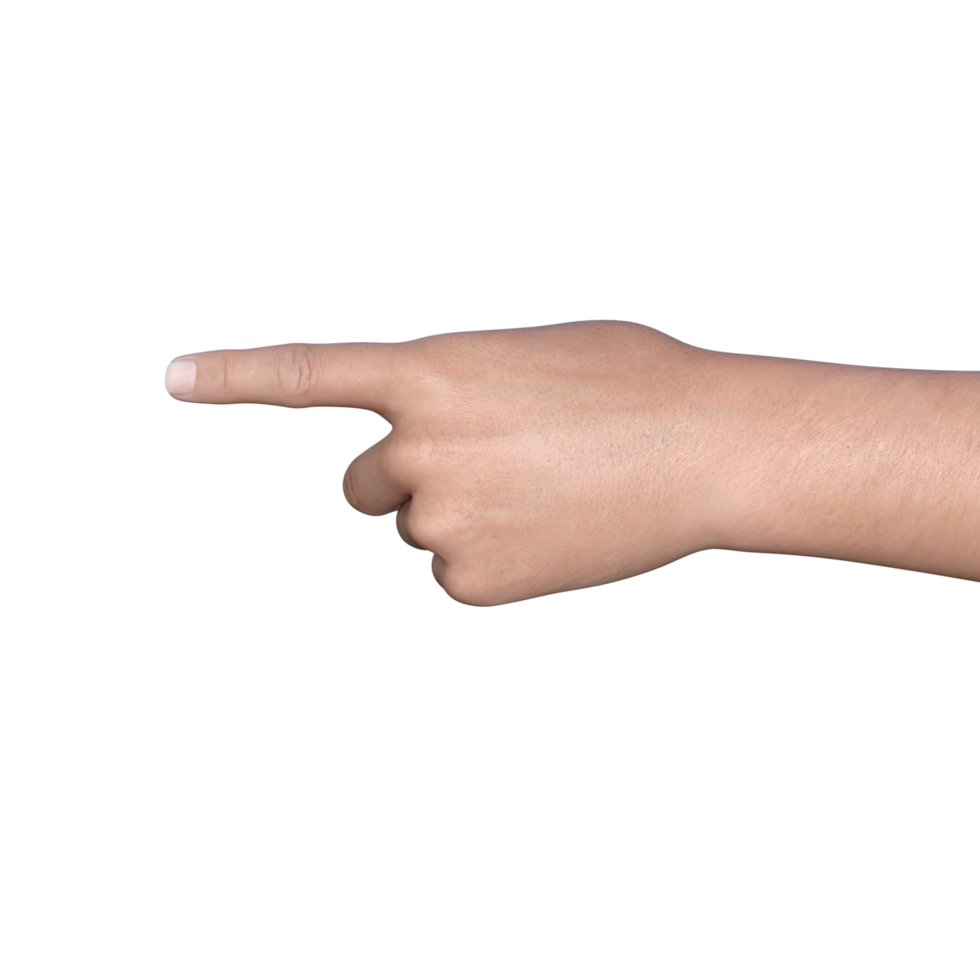 hands pose gesture 3d rendering png