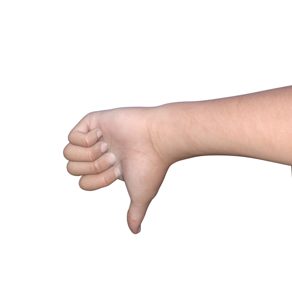 hands pose gesture 3d rendering png