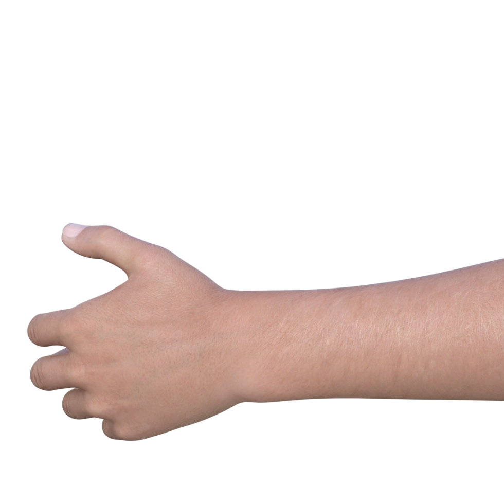 hands pose gesture 3d rendering png