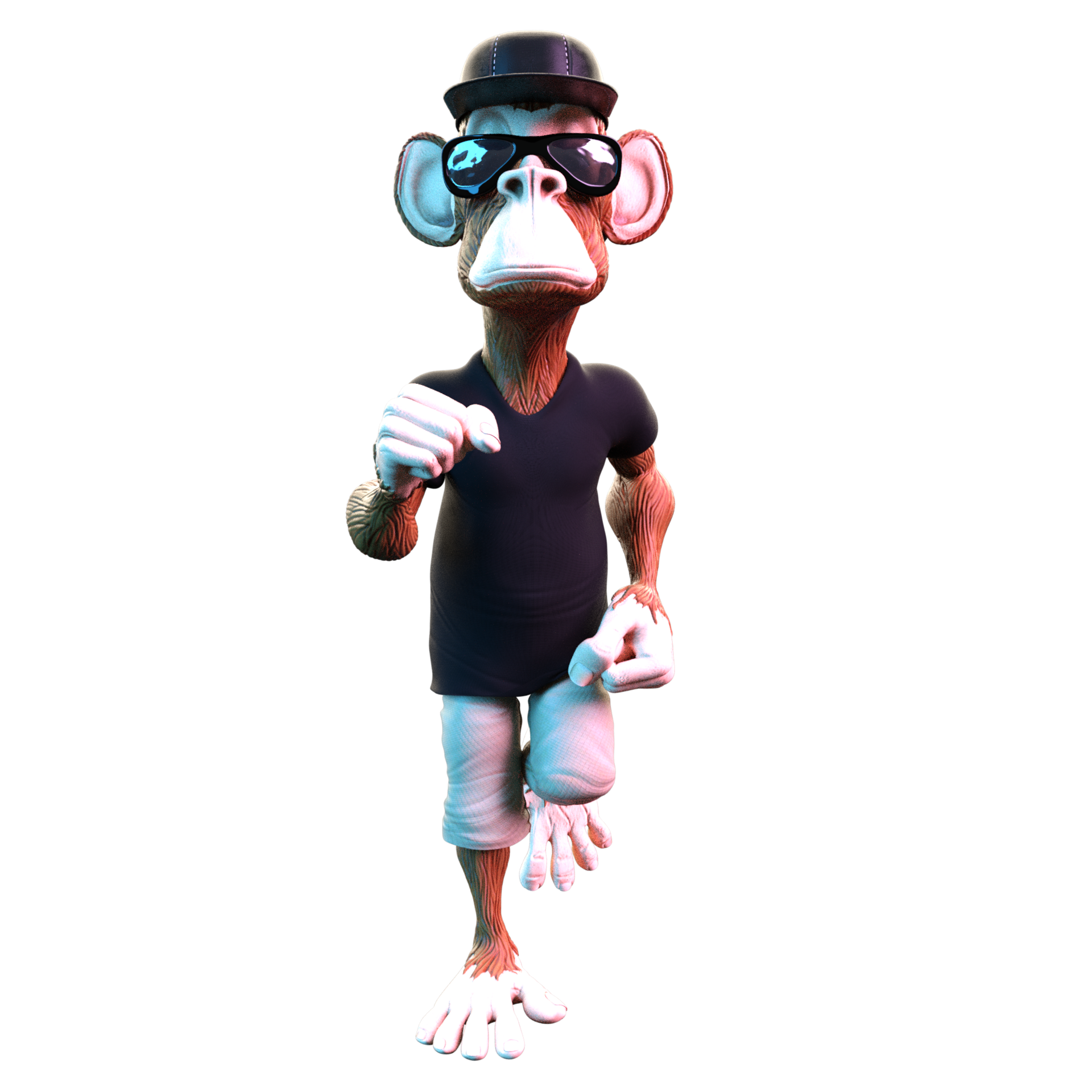 Baixe Macaco de desenho animado engraçado PNG - Creative Fabrica