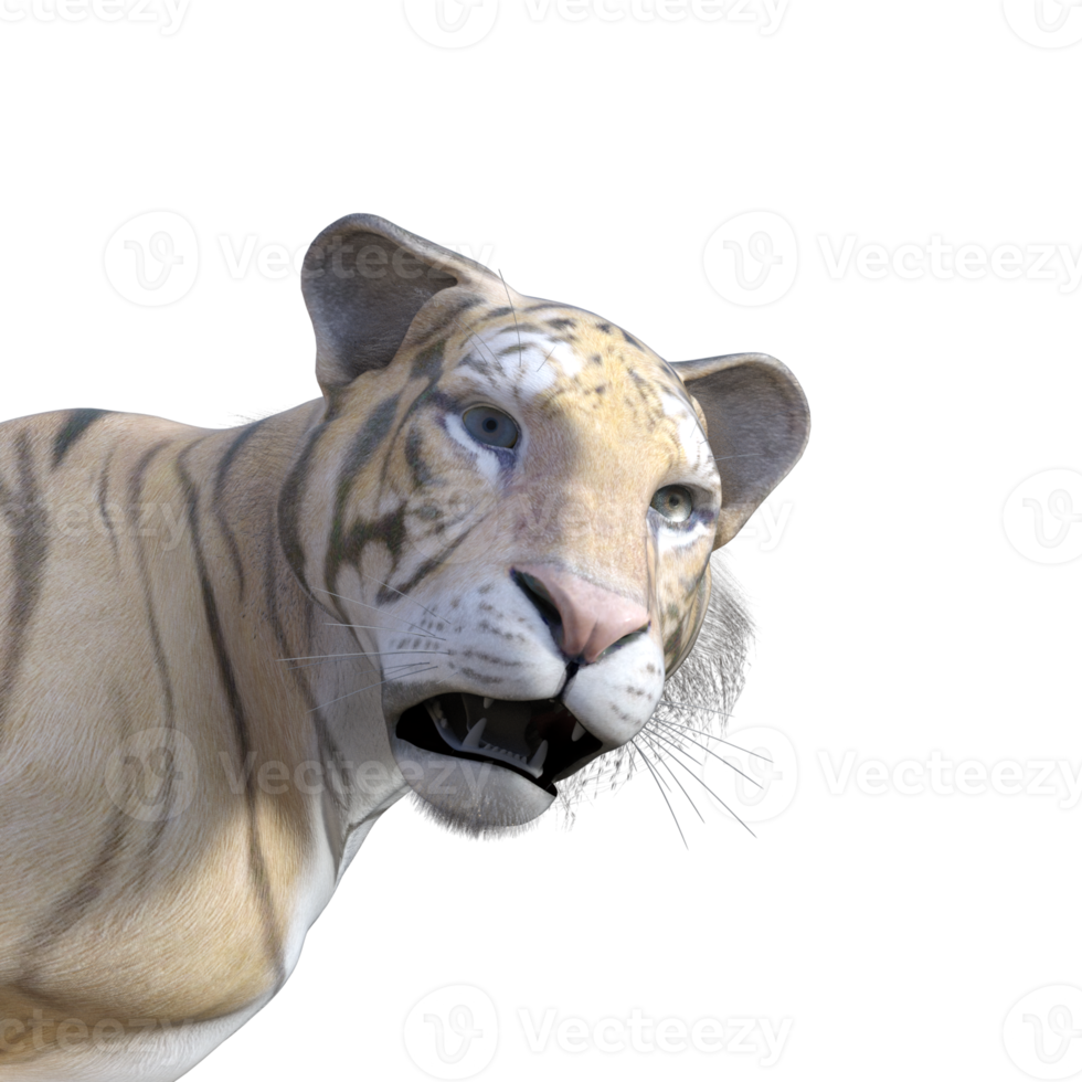 ilustração de modelo 3d de tigre png