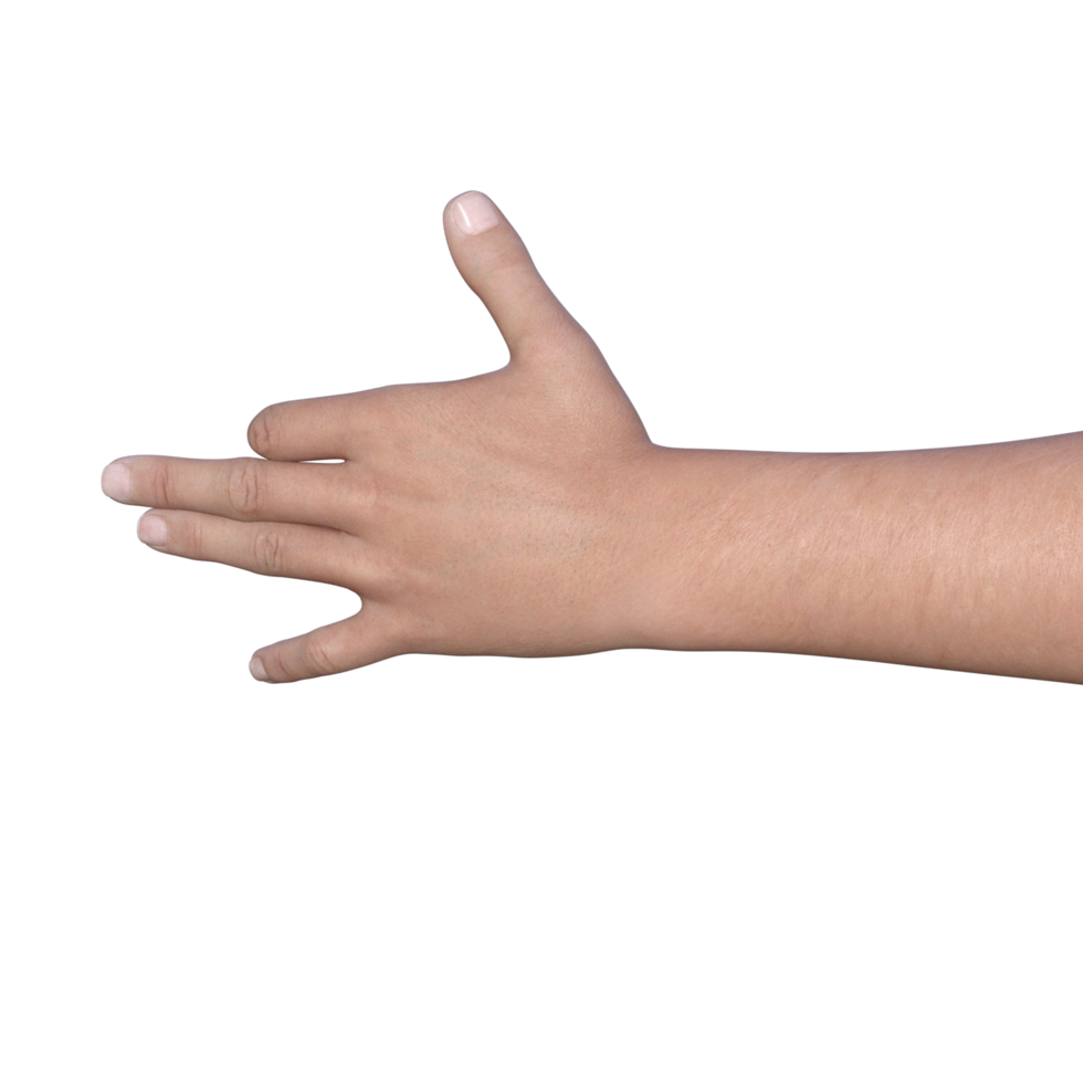 hands pose gesture 3d rendering png