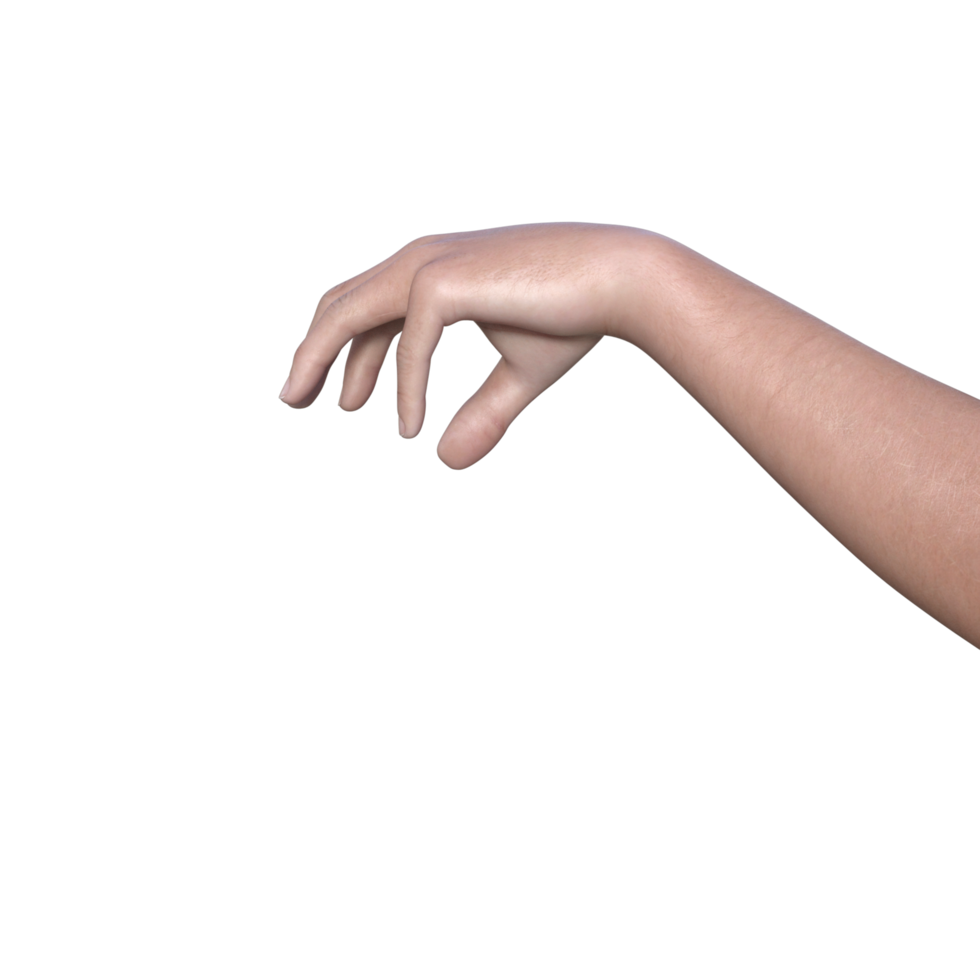 hands pose gesture 3d rendering png