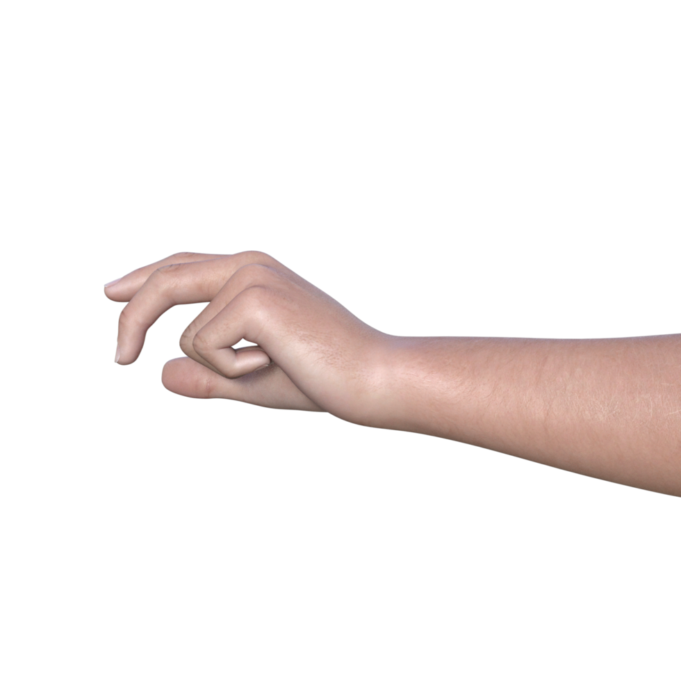 hands pose gesture 3d rendering png