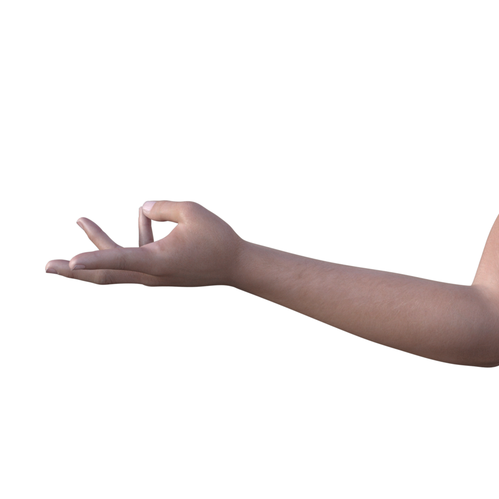 hands pose gesture 3d rendering png