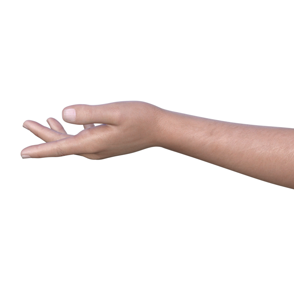 hands pose gesture 3d rendering png