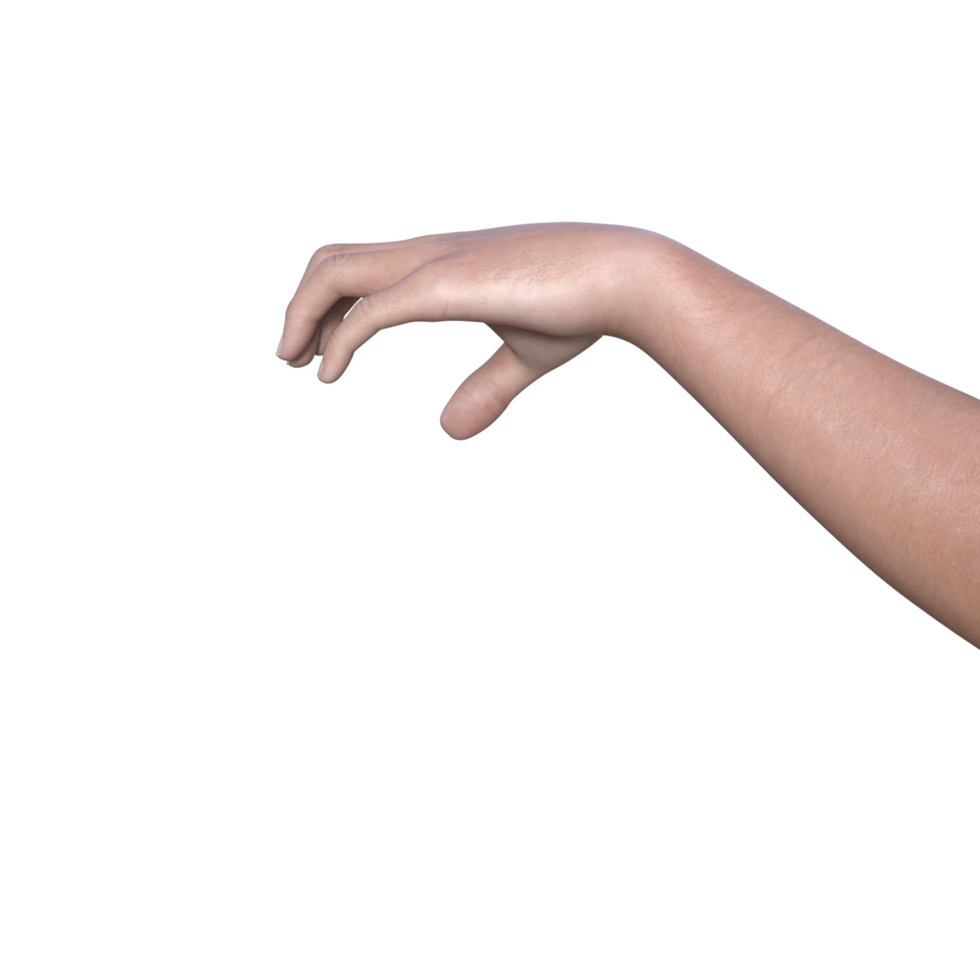 hands pose gesture 3d rendering png