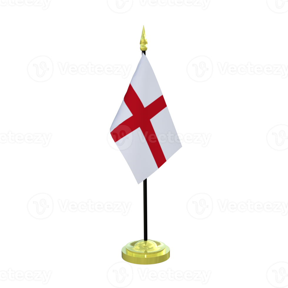 England Flag 3d rendering png