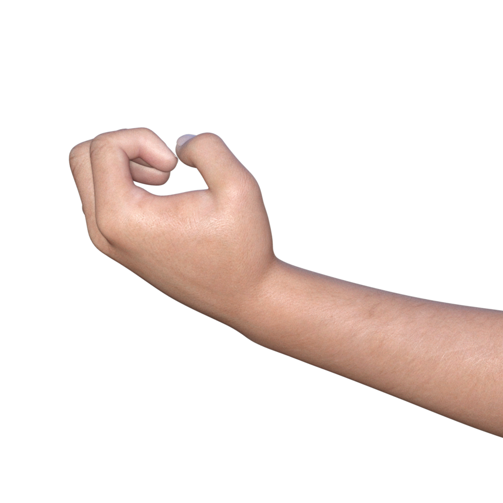 hands pose gesture 3d rendering png