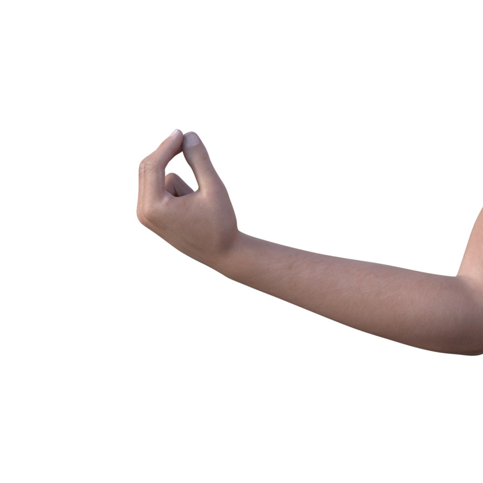 hands pose gesture 3d rendering png