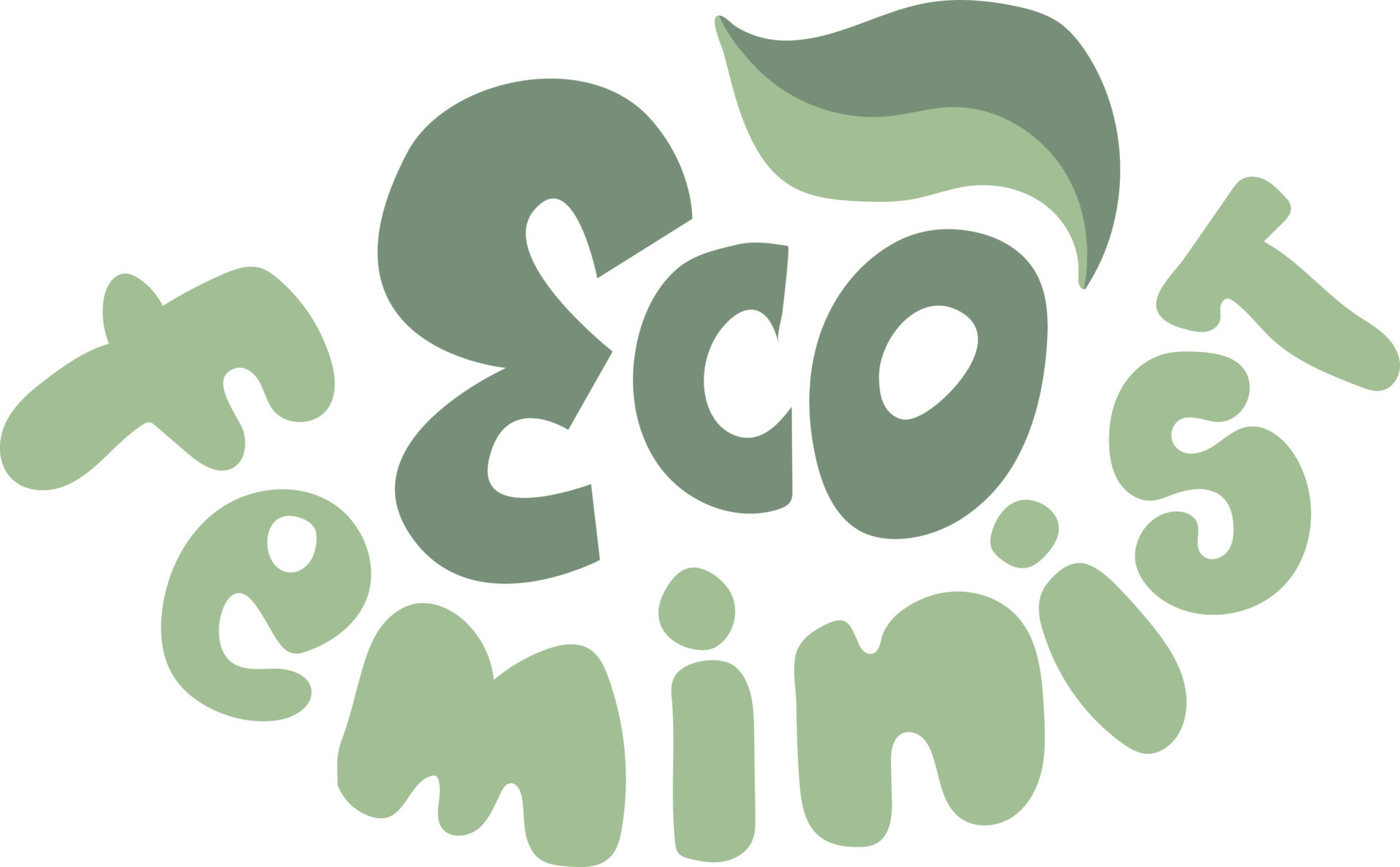 Eco feminist hand drawn lettering 10922465 Vector Art at Vecteezy