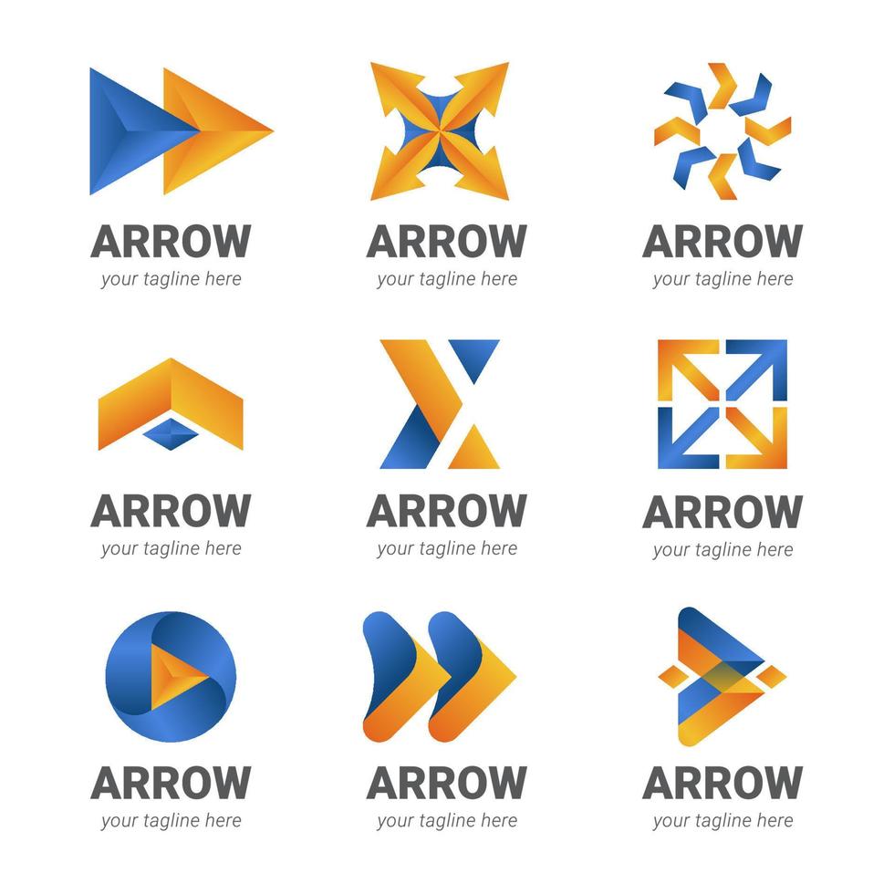 Arrow Logo Set vector