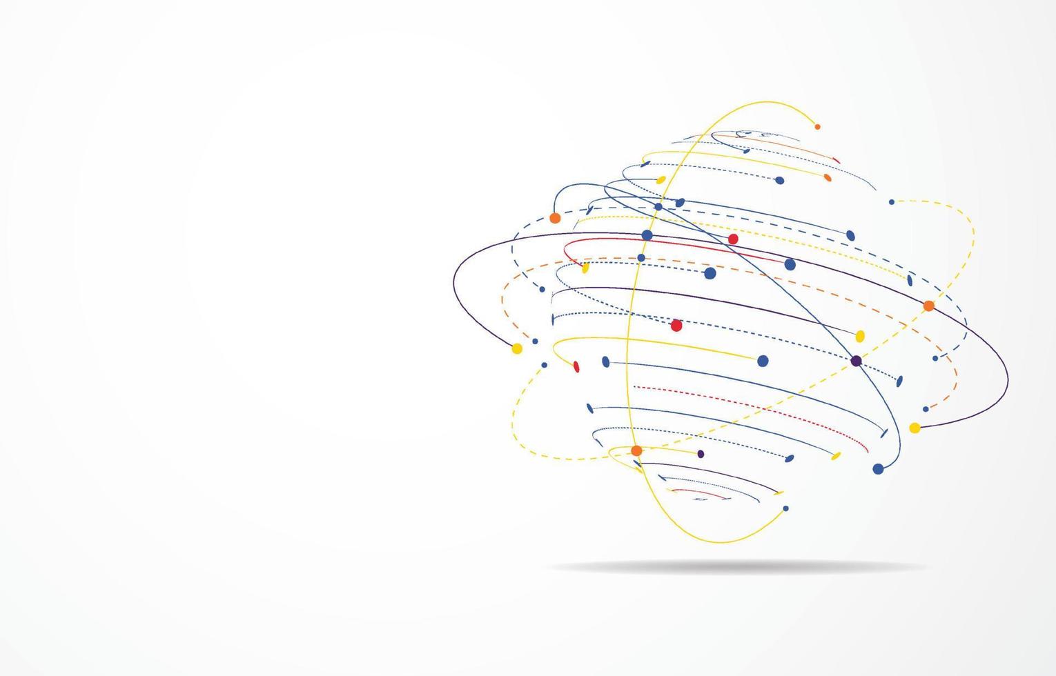 Global network connection. World map point and line composition concept of global business. Vector Illustration