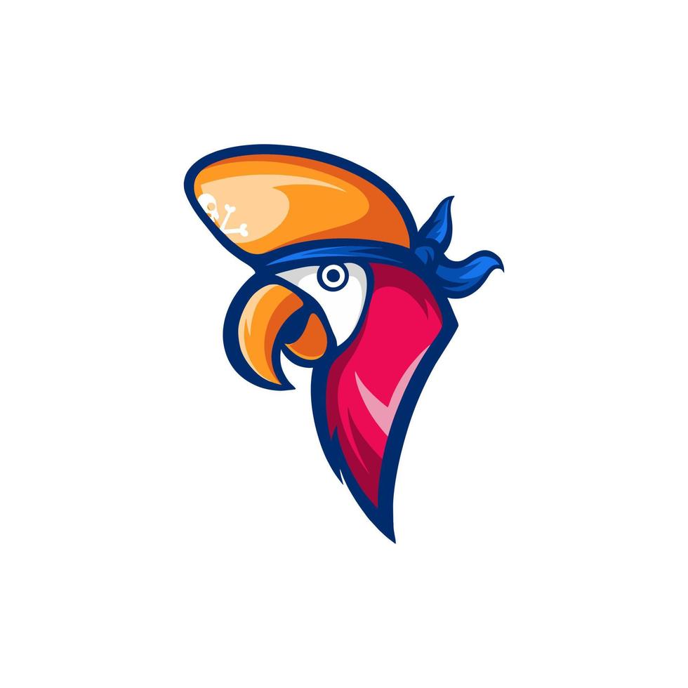 Parrot Bird Character Illustration vector