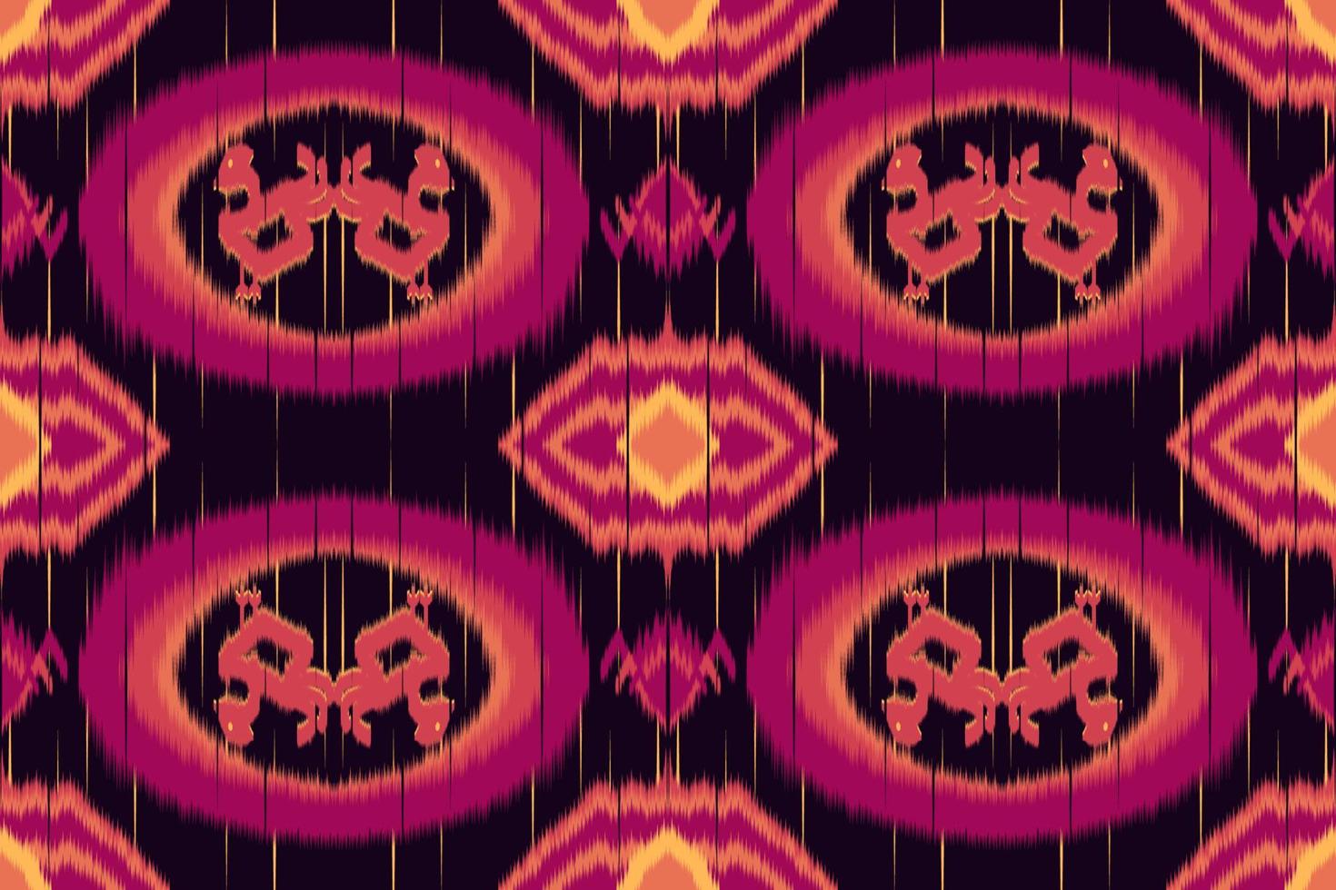 Ethnic ikat chevron pattern background Traditional pattern on the fabric in Indonesia. vector