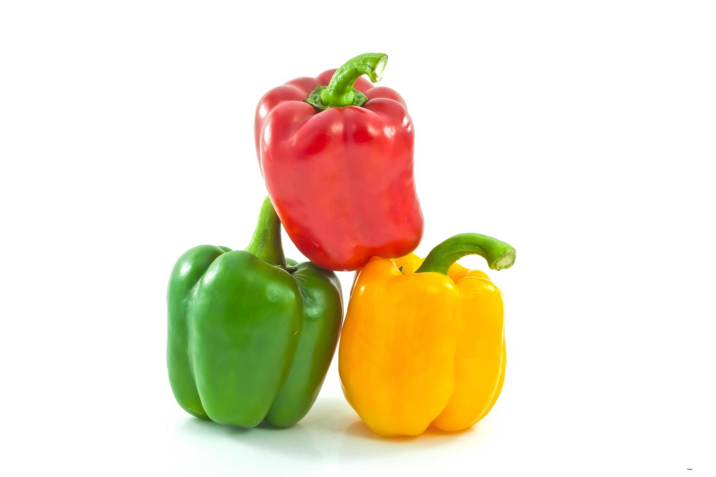 bell peppers isolated on the white background photo