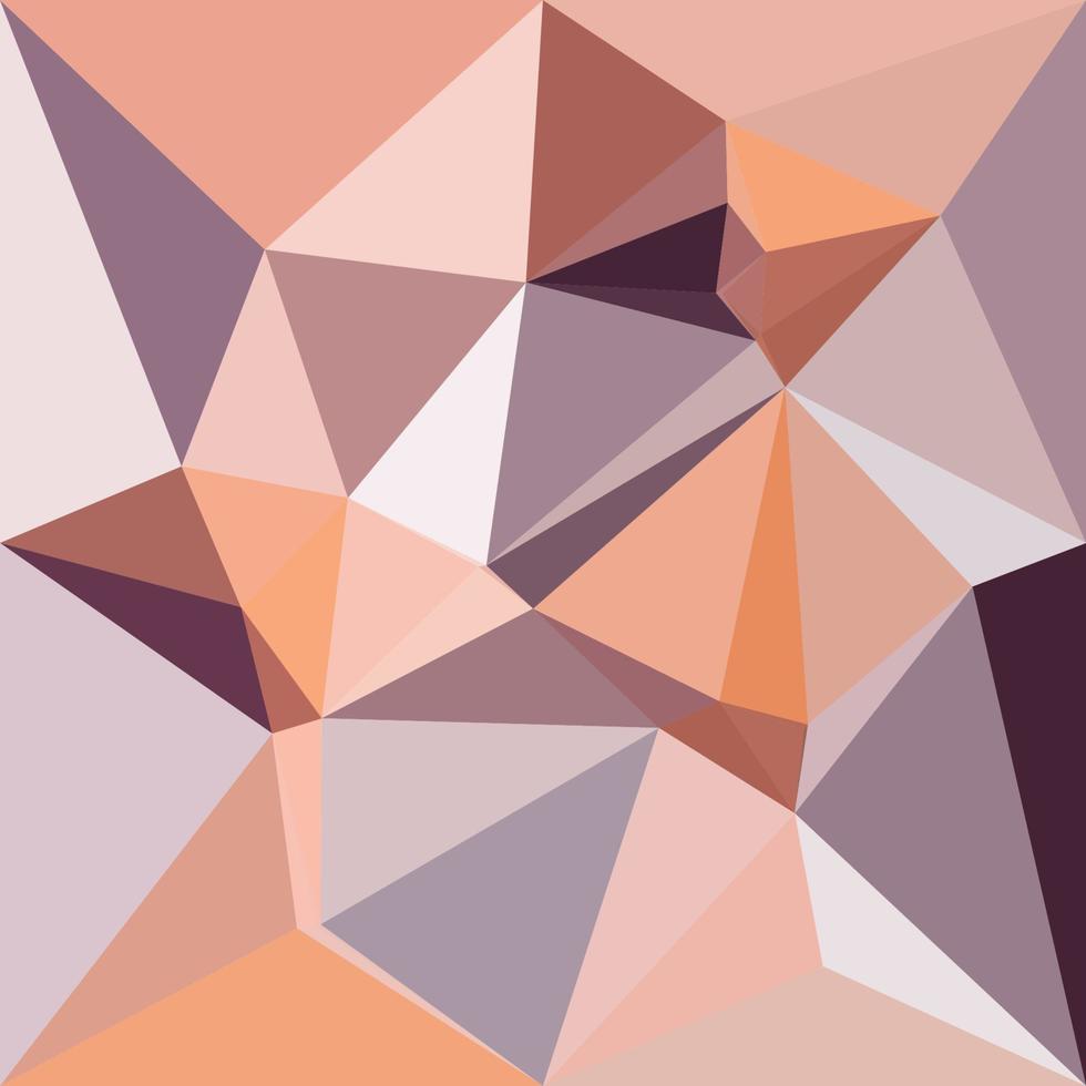 Almond Beige Abstract Low Polygon Background vector