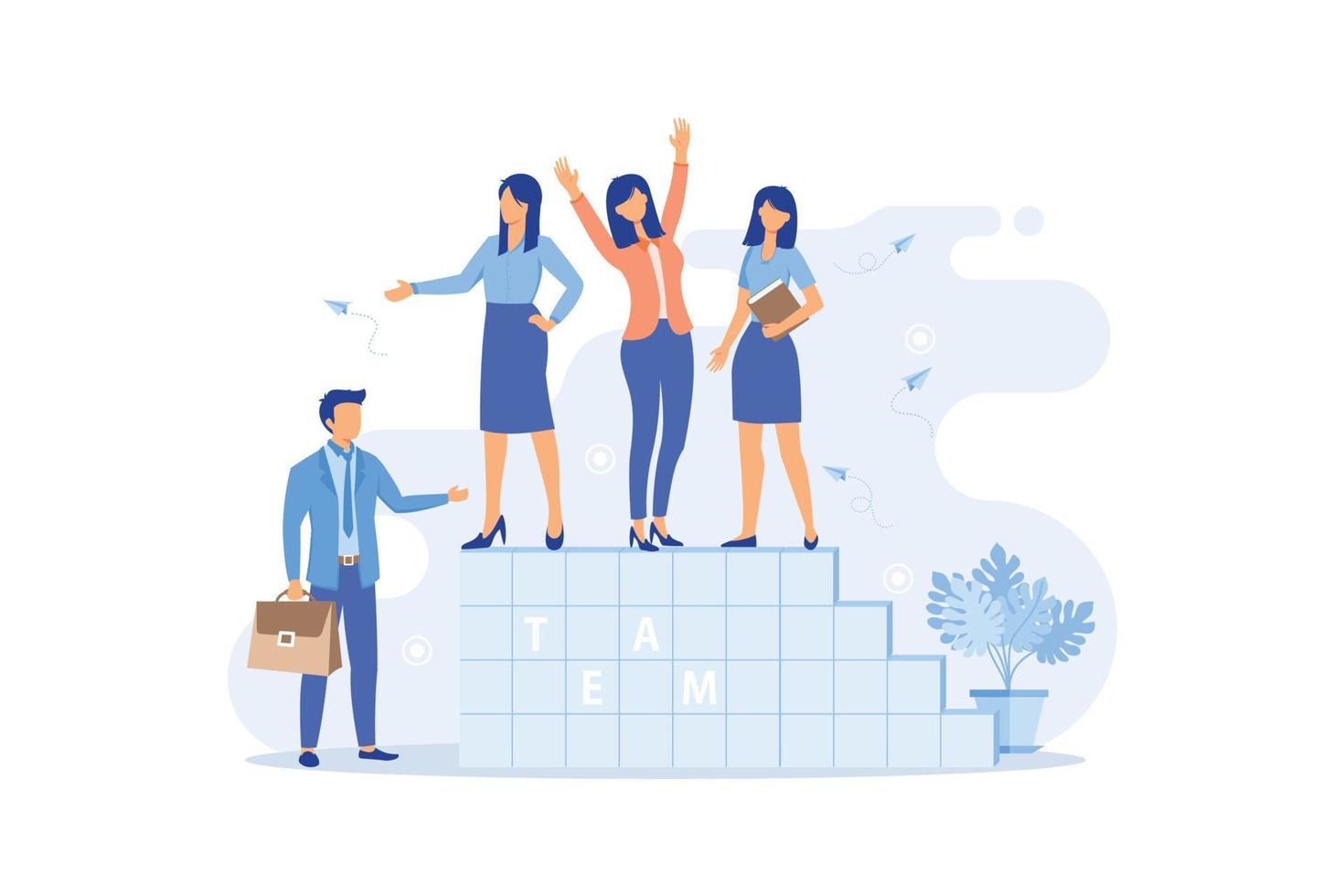 Meet our time business analysis and planning, time management. website banner, marketing material, business presentation, online advertising flat vector modern illustration