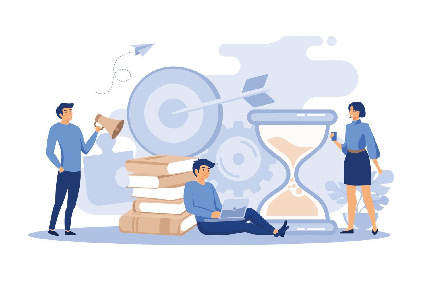 Symbol of teamwork, cooperation, partnership, business promotion and development vector. Business concept. flat design modern illustration vector