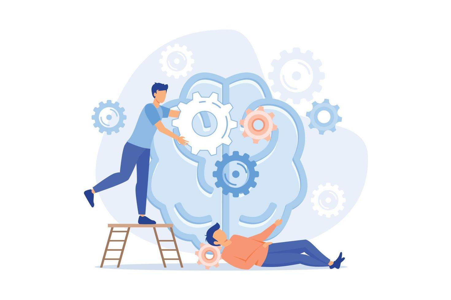 Psychological manipulation Mental abuse, dark psychology, emotional blackmailing, social engineering, gaslight effect, brain manipulation Flat vector Modern illustration