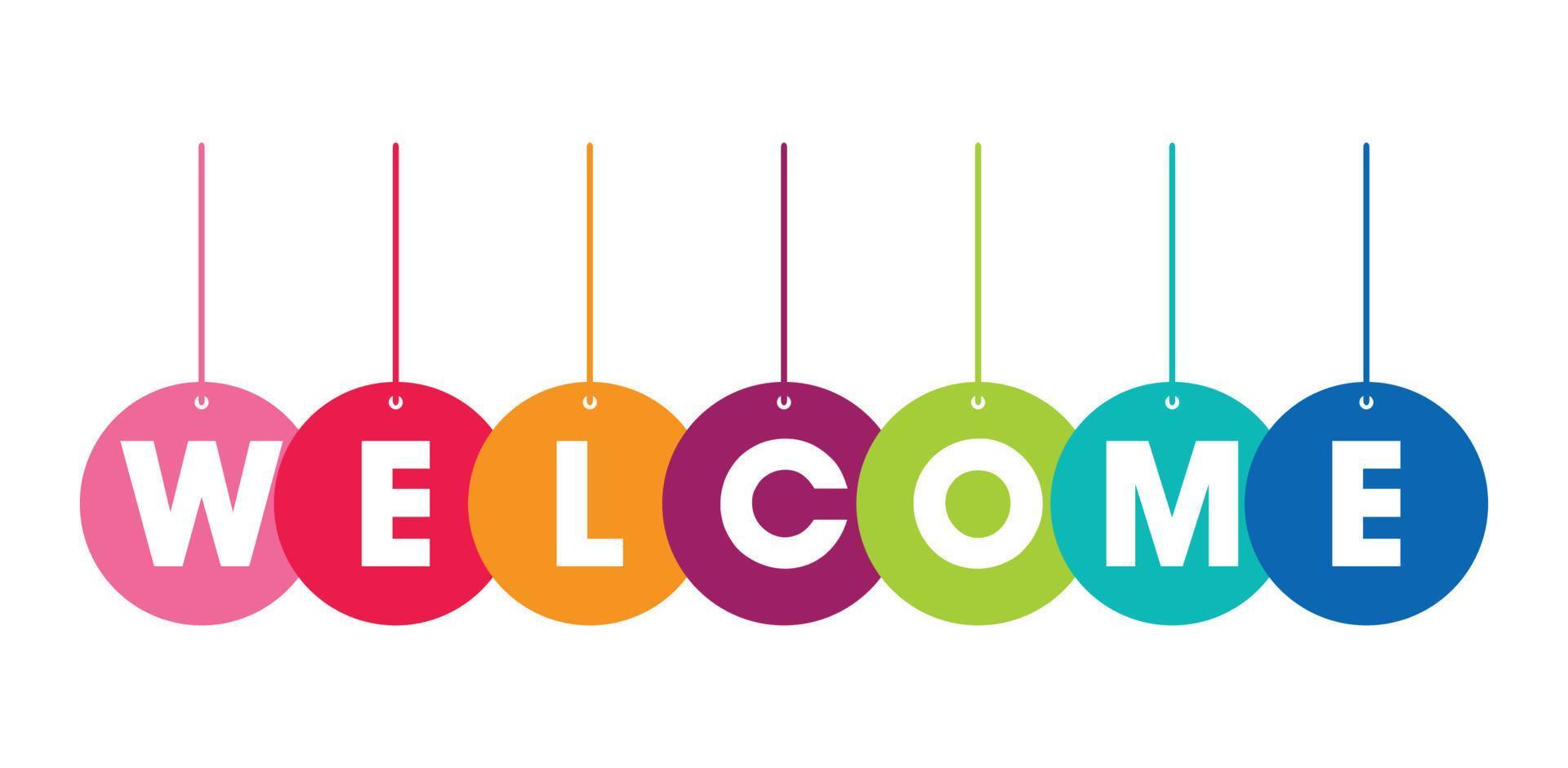 Colorful Welcome Design Template 10925820 Vector Art at Vecteezy