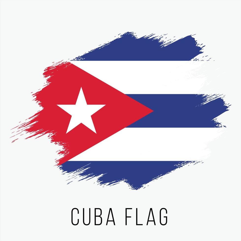 grunge, cuba, vector, bandera vector