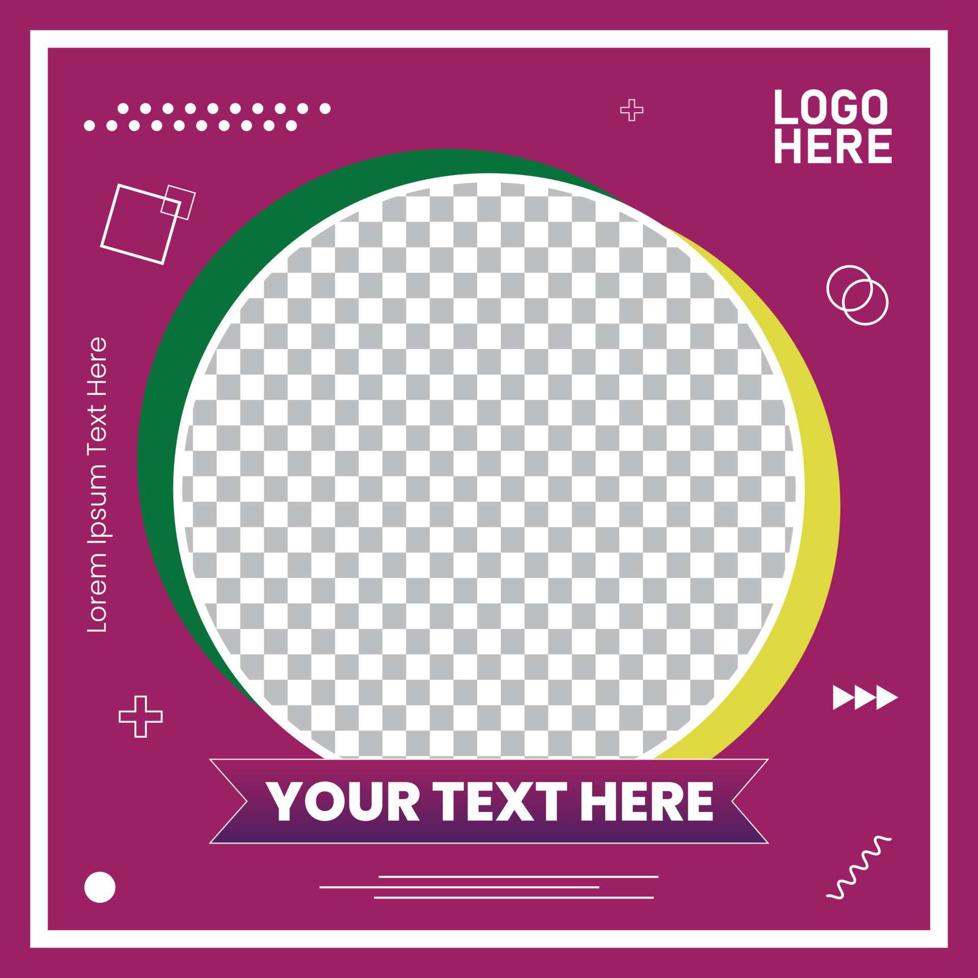 Colorful Vector Frame Background Template Design 10925832 Vector Art at