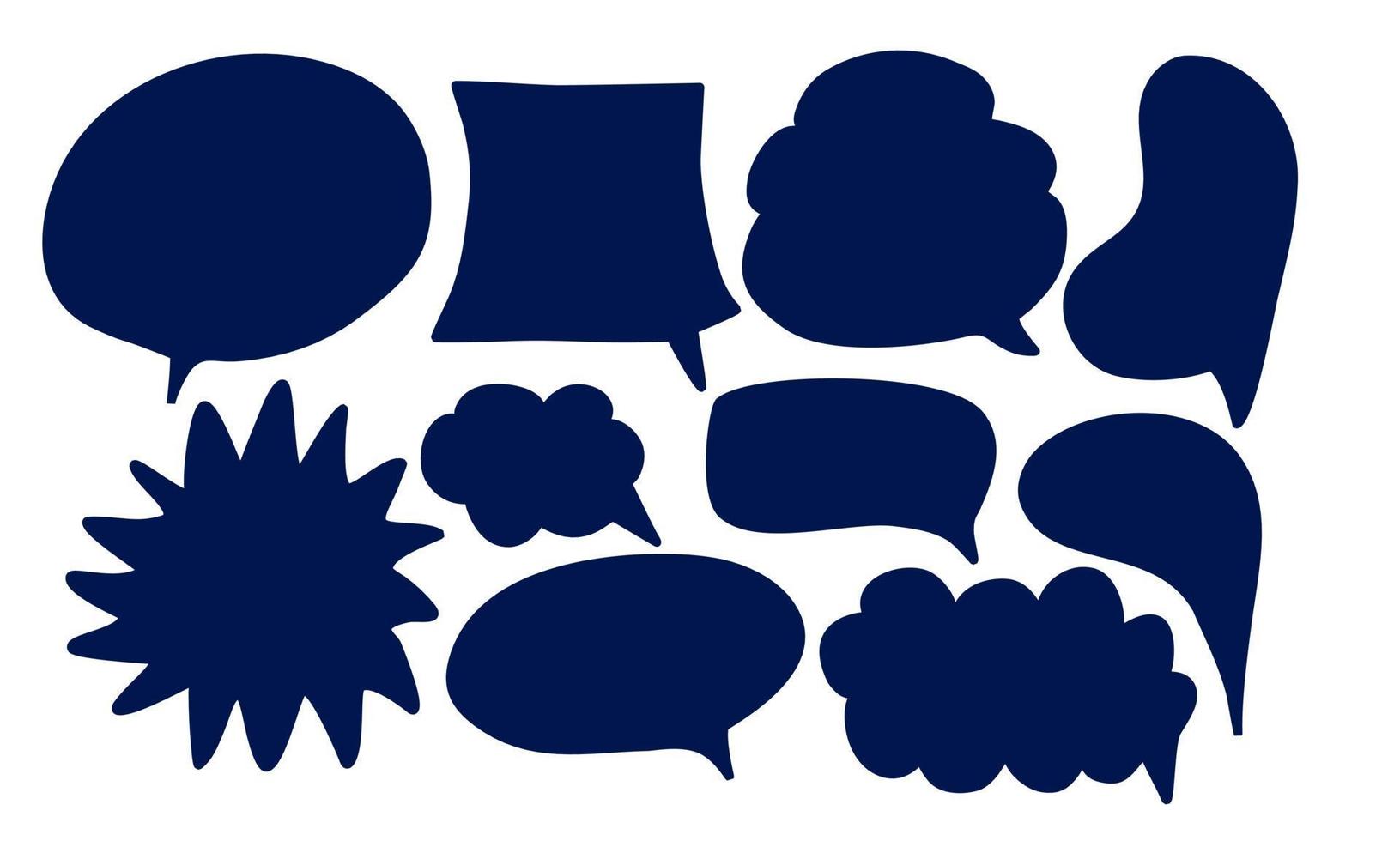 speech bubbles collection vector