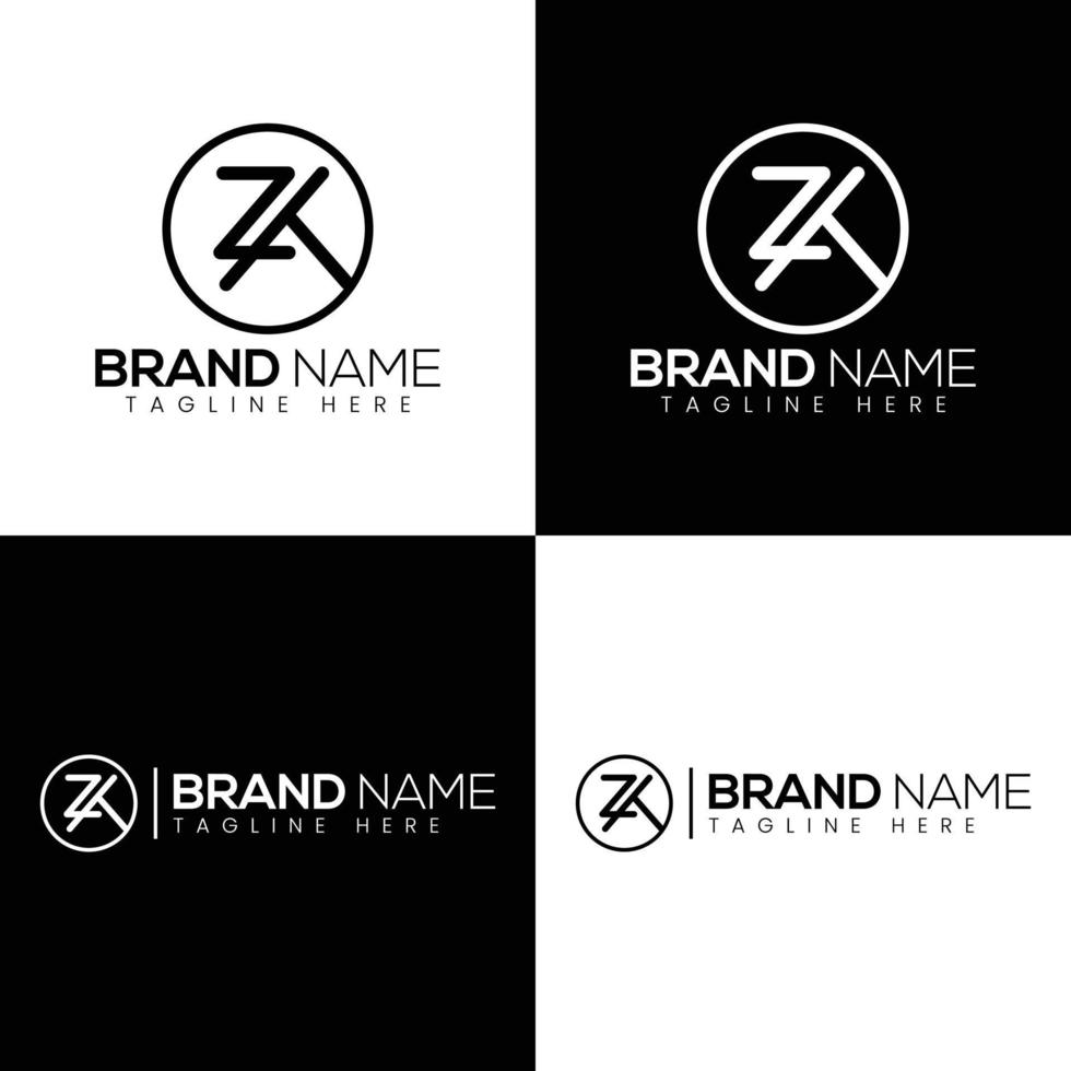 ZK Vector Logo Design Template