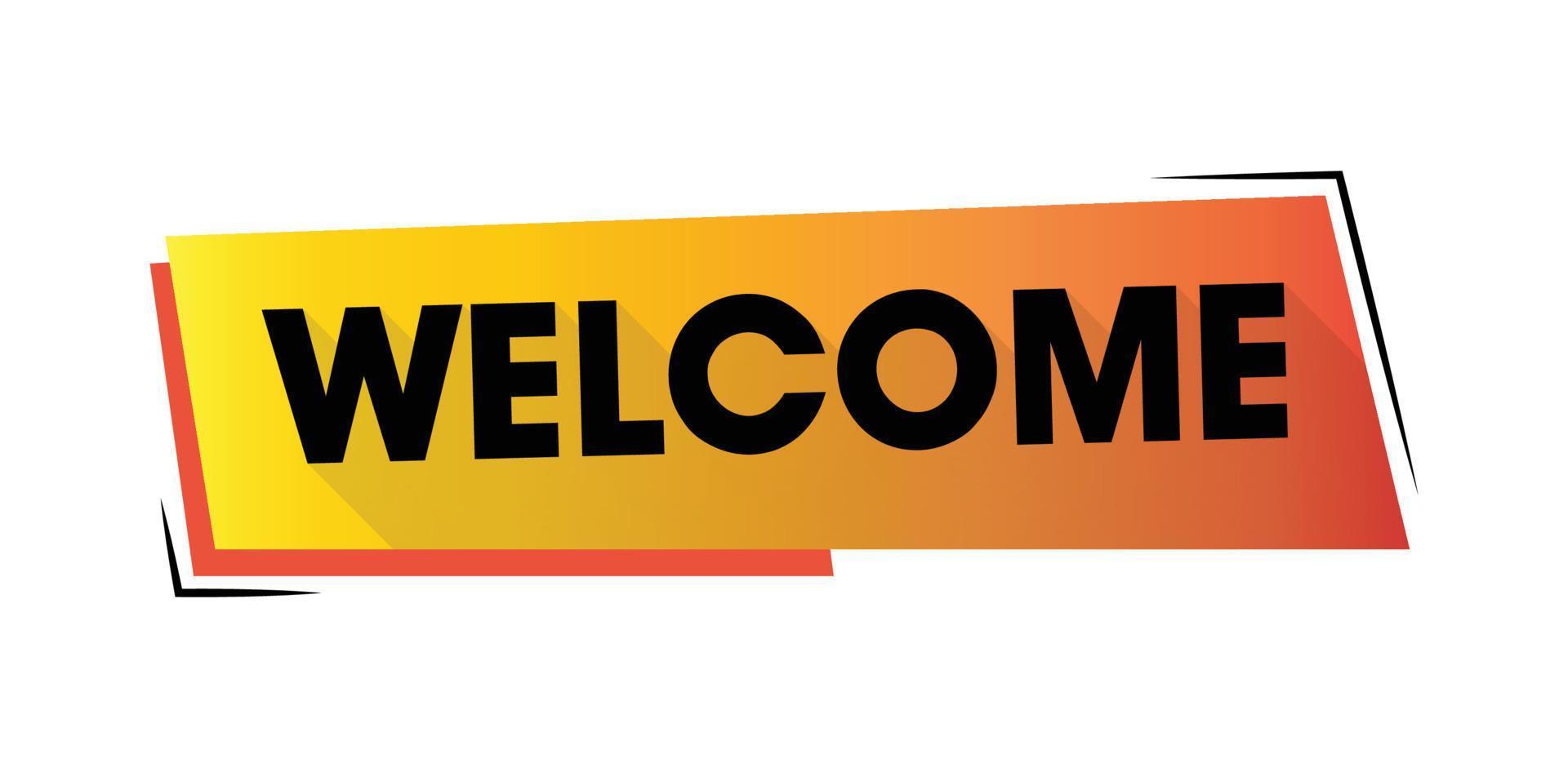 Colorful Welcome Design Template vector