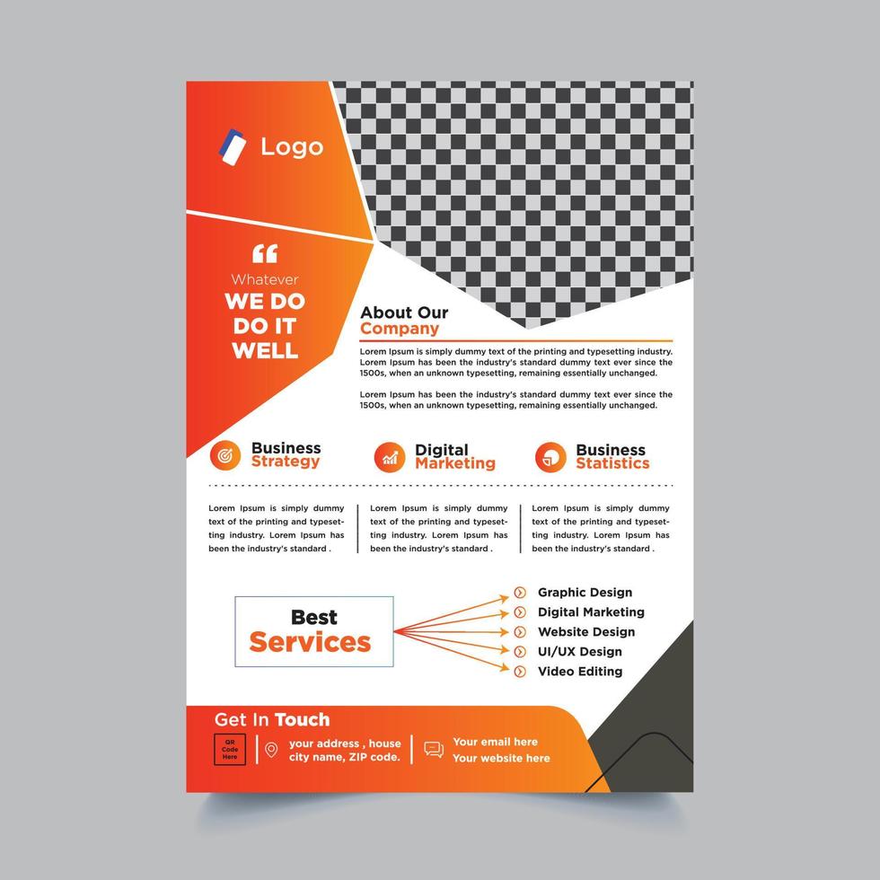 Corporate Flyer Design vector