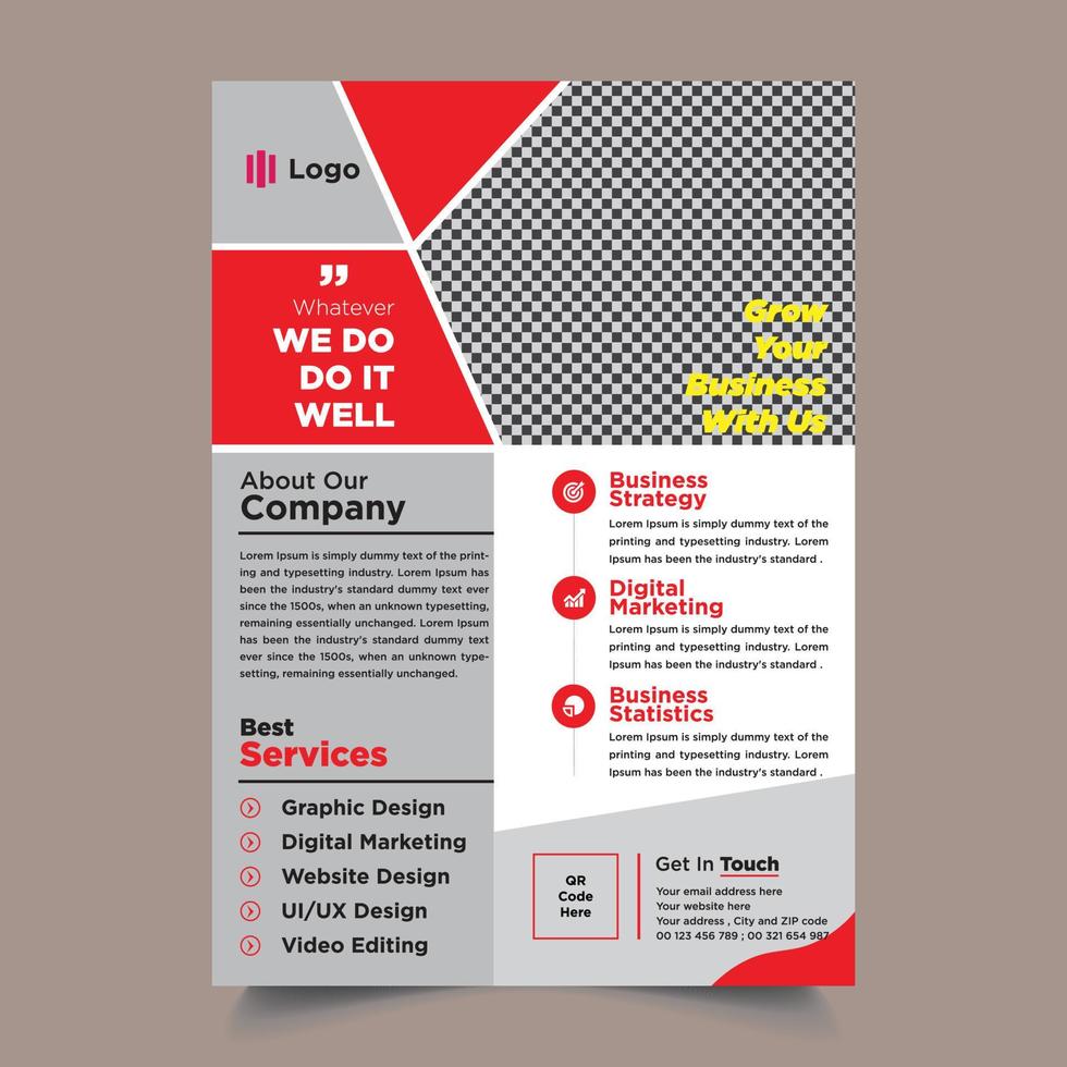 Modern Corporate Flyer Design vector