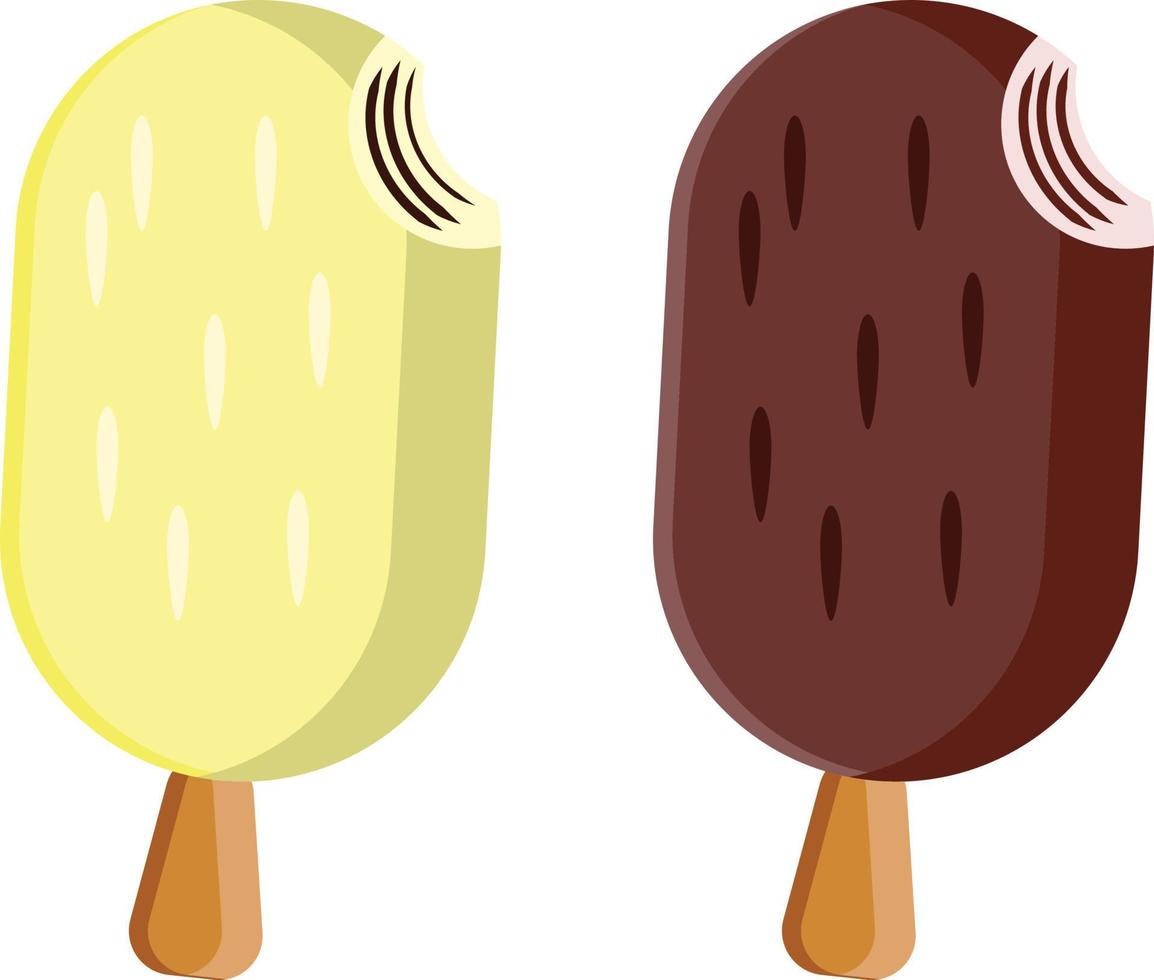 ice cream vector isolated on white background