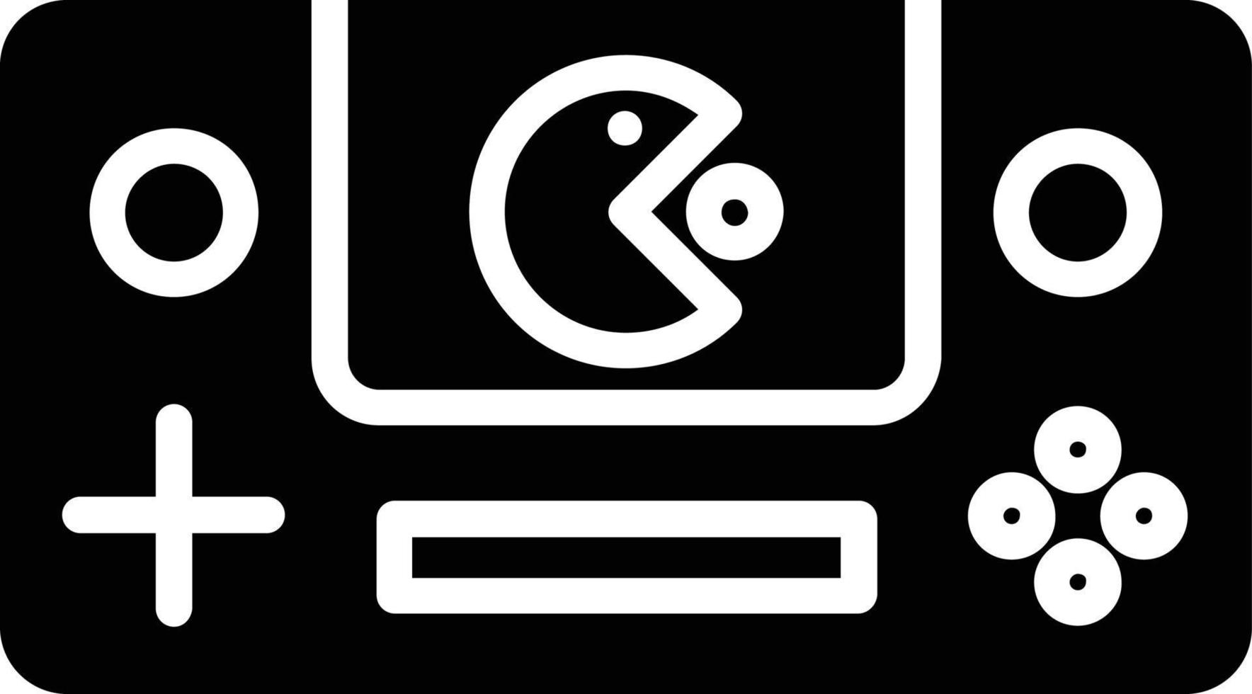 Game Console Glyph Icon vector