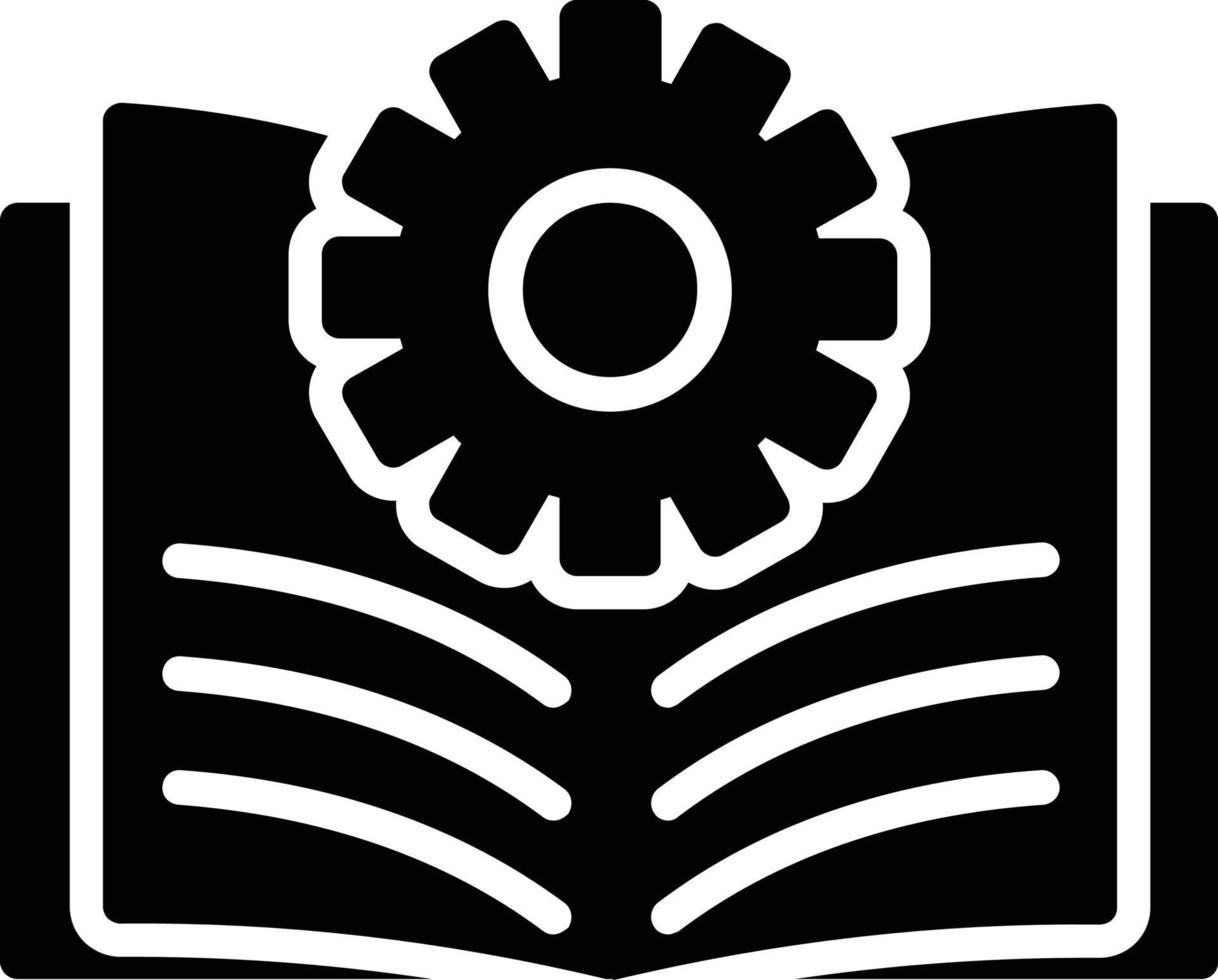 Book Glyph Icon vector