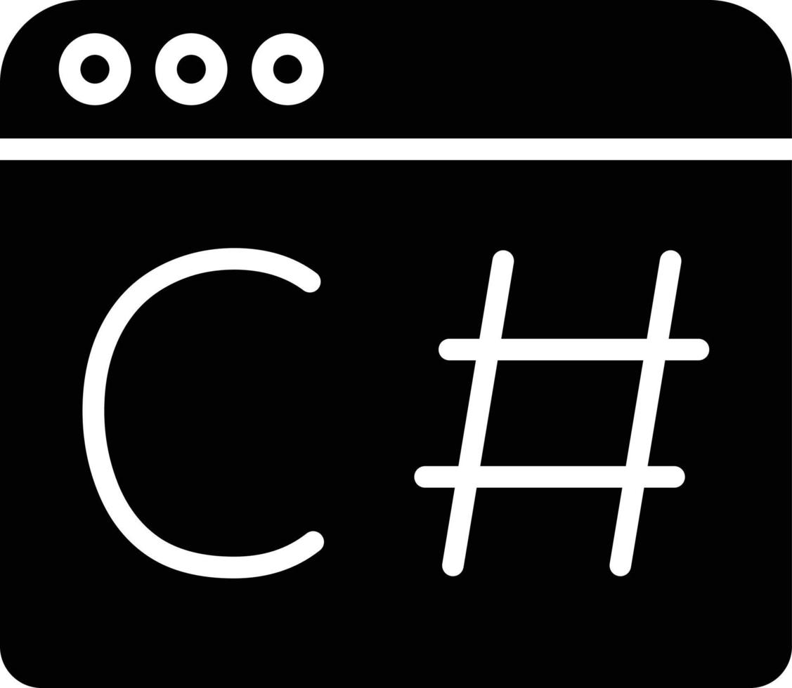Web Browser Glyph Icon vector