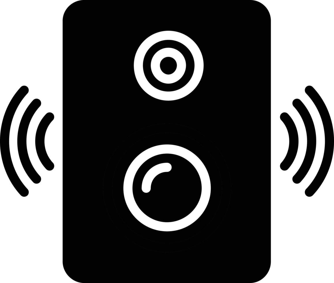 Speakers Glyph Icon vector
