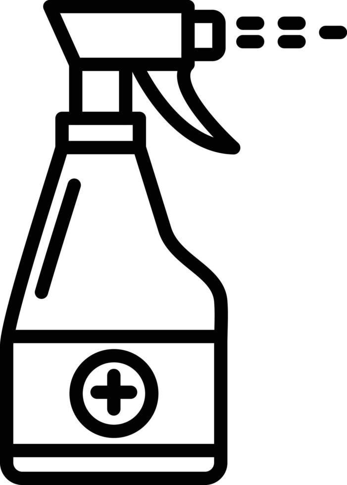 Disinfectant Line Icon vector