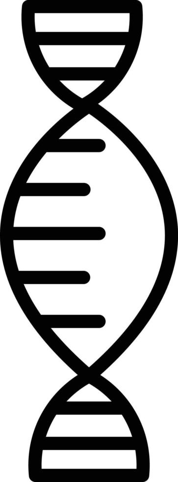 Dna Line Icon vector