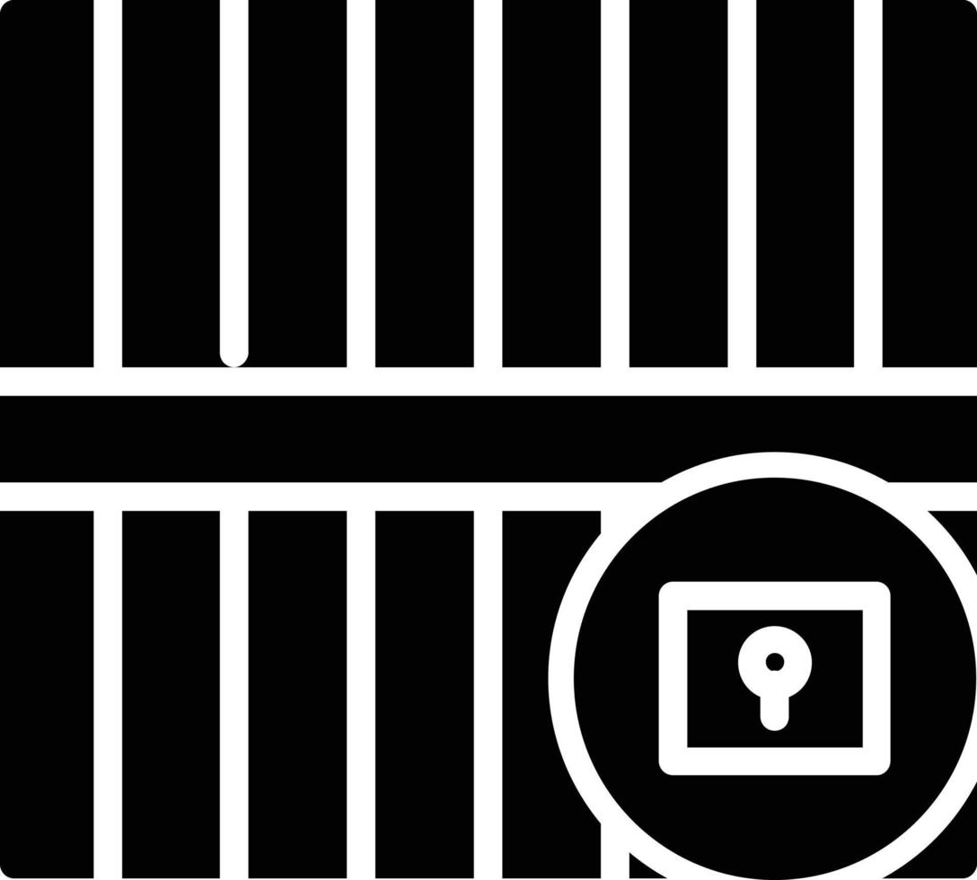 Jail Glyph Icon vector