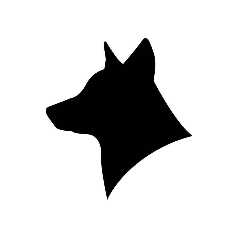 Dog head icon vector illustration