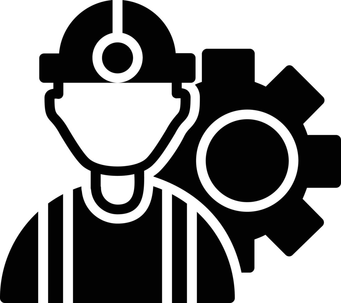 Worker Glyph Icon vector