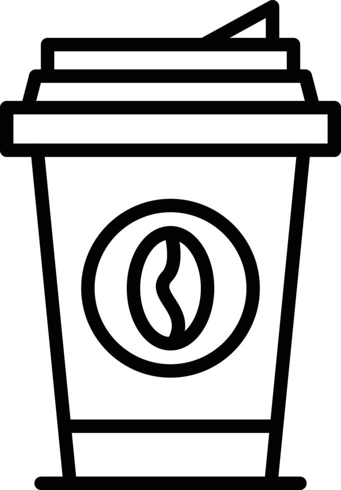 Coffee Cup Line Icon vector