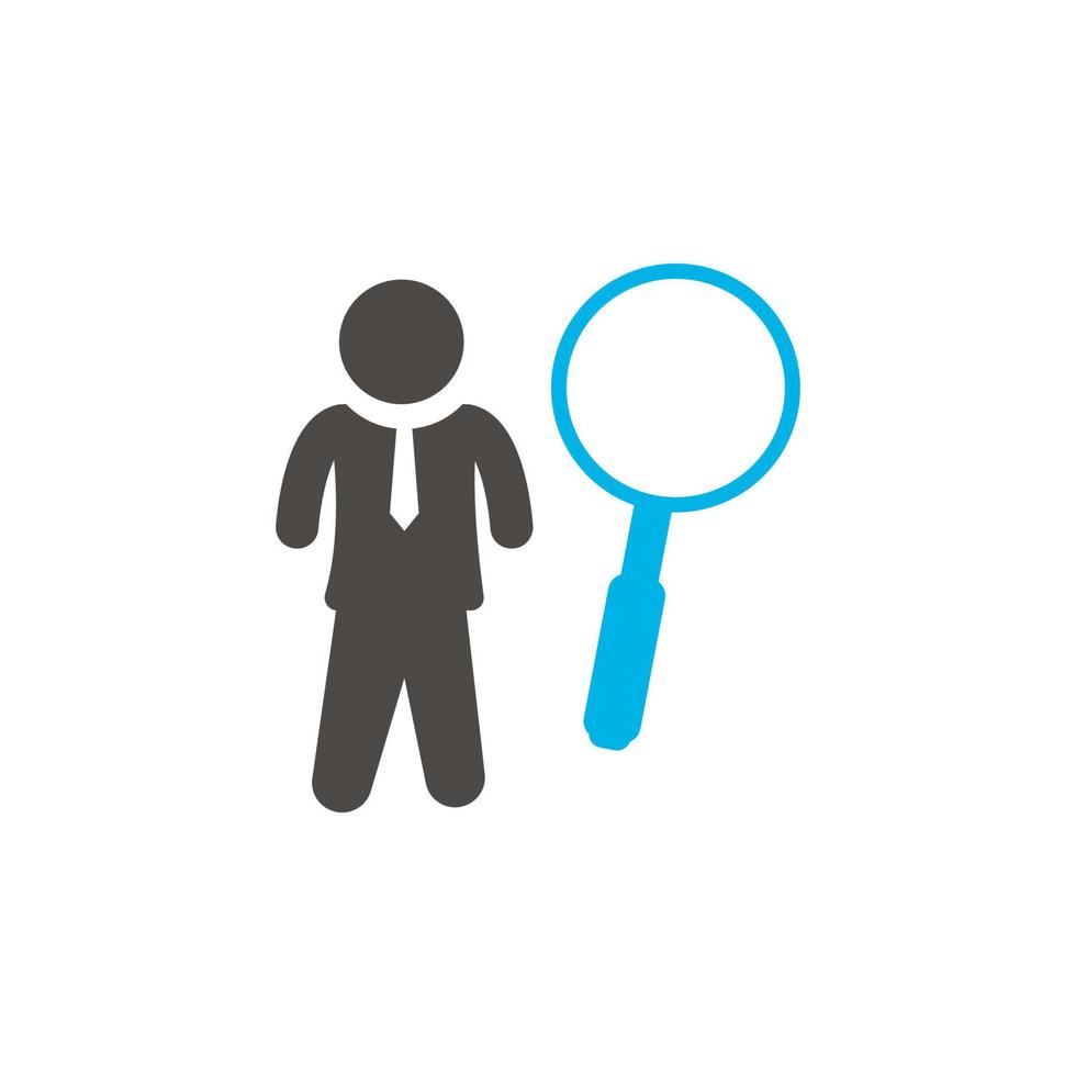 icon search for human resources. vector illustration design that is very suitable for websites, apps, banners etc.