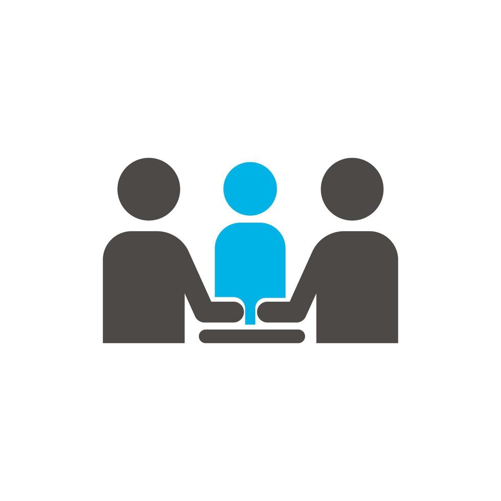 worker interview icon. vector illustration design that is very suitable for websites, apps, banners etc.