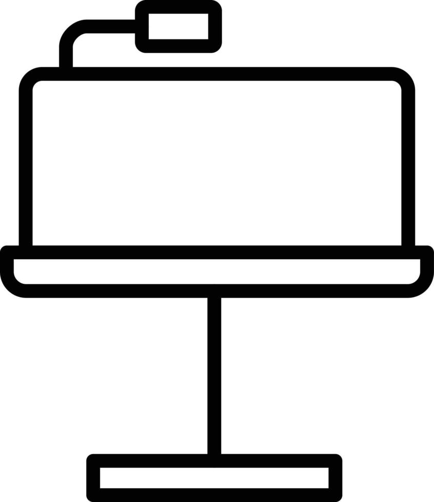 Keynote Line Icon vector