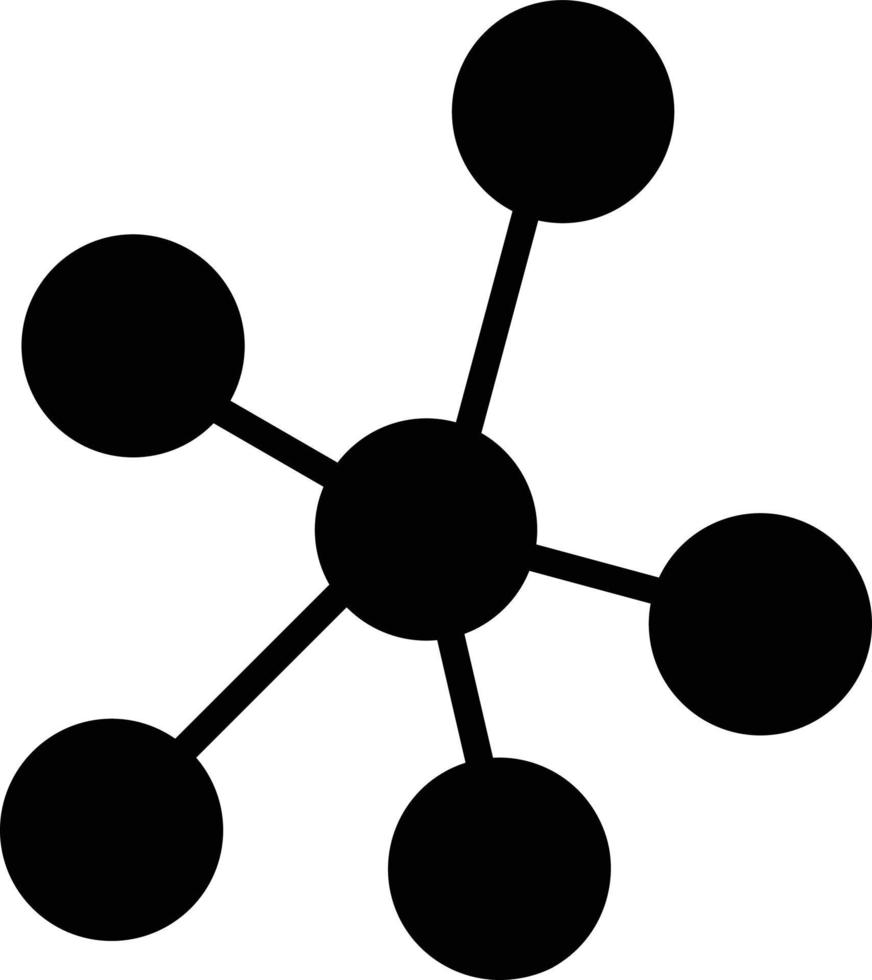 Networking Glyph Icon vector