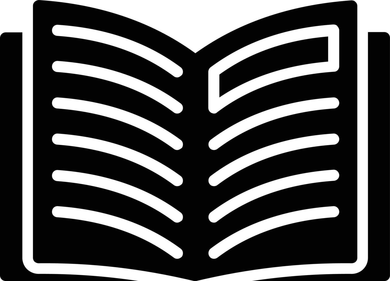 Book Glyph Icon vector